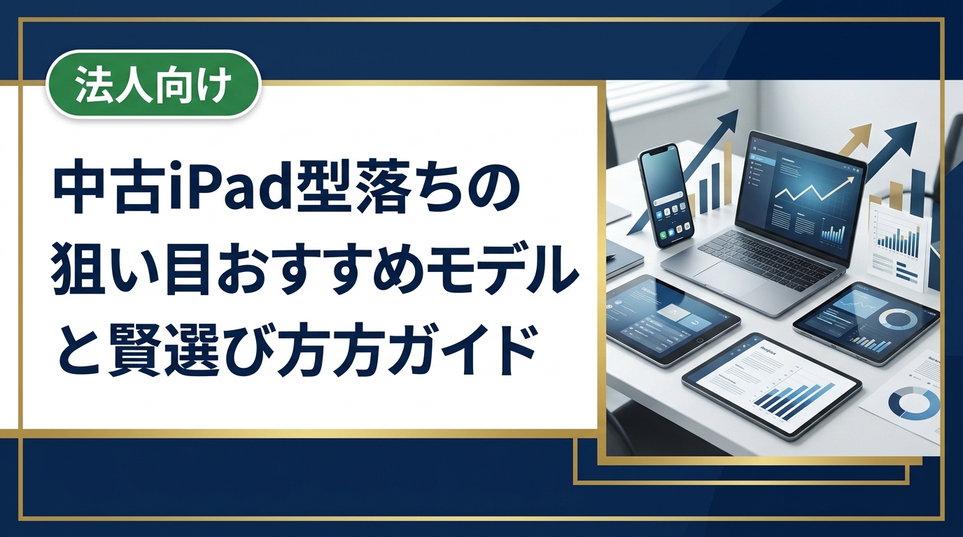 型落ち中古iPadの狙い目モデルや相場の見方、購入・買取の手順と注意点をわかりやすく解説。まとめ購入や法人対応も紹介。