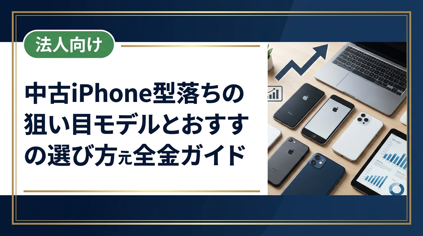 型落ち中古iPhoneのおすすめモデルや選び方、相場の見方、購入・買取の注意点をわかりやすく解説。複数台・まとめ購入や法人対応も対応可能な専門業者への相談方法もご紹介します。