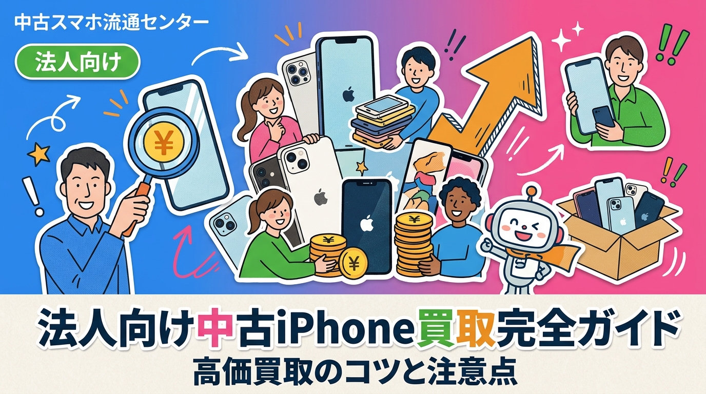 法人の中古iPhone買取が注目される理由 企業のDX推進や働き方改革に伴い、社用スマートフォンとしてiPhoneを導入する法人が増加しています。しかし、端末のリプレイスや事業縮小により、使わなくなった中古iPhoneが [&hellip;