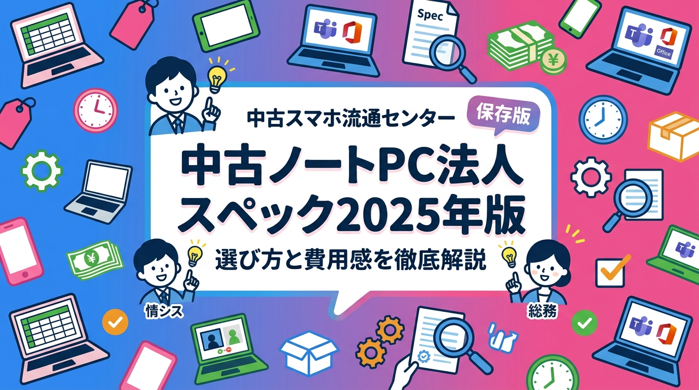 2025年度に法人PCを調達する情シス・総務担当向けに、Office・Teams対応の最低スペック目安とWindows11対応可否の確認ポイント、中古で揃える場合の費用感を実務目線で解説します。