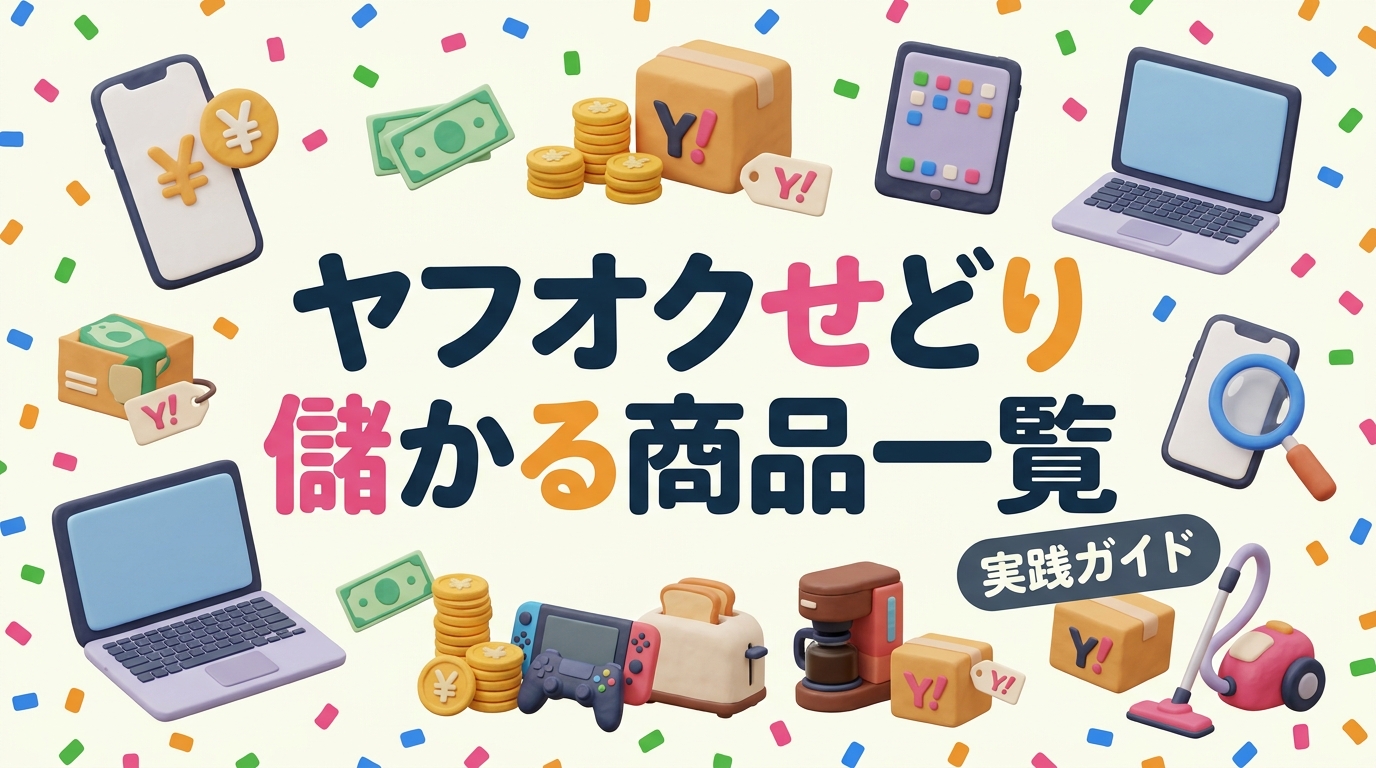 ヤフオクせどりで儲かる商品ジャンルを需要・利益率・リスクの3軸で徹底比較。スマホ・PC・iPad・家電など転売実践者が押さえるべき出品ジャンル一覧と仕入れ戦略を解説します。