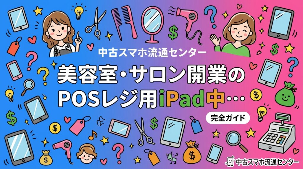 美容室・サロン開業時のPOSレジ用iPad調達なら中古が有力な選択肢。AirレジやSquare等の対応機種を卸価格でまとめて調達できる法人向けサービスを、多店舗展開の観点から解説します。