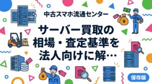 法人向けサーバー買取の相場・査定基準をわかりやすく解説。メーカー別・世代別の目安価格、年式・スペック・状態が査定額に与える影響、データ消去証明書の発行まで実務的に紹介します。